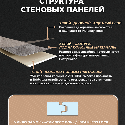 Стеновая панель SPC Магия бетона/ Комета (фото 9)