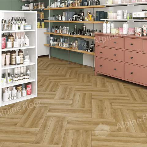 Alpine Floor Herringbone 8 Pro 4V 33 (CH) LF102-2A New_ Дуб Эльзас (фото 2)