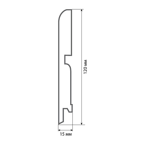 Finitura dekor R13 120х15х2400/ 012 (фото 2)