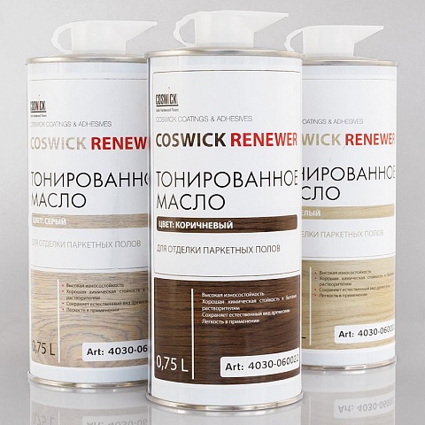 Тонир. масло для восстановления полов Coswick 4260-020063 Туманные фьорды (фото 1)